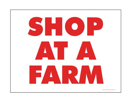 Shop At A Farm sign image