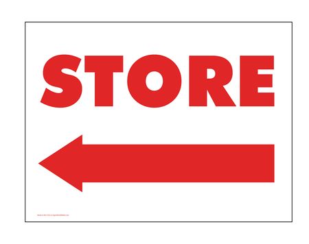 Store Directional sign image