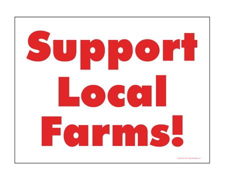 Support Loal Farms sign image