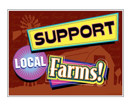 Support Local Farms sign image