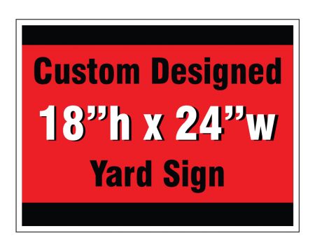 Custom design yard sign image
