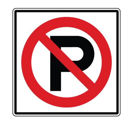 No Parking Symbol Sign Image
