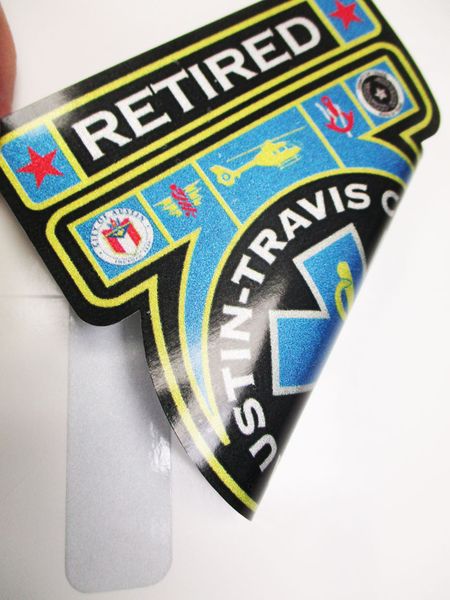 Retired Austin Travis County EMS Second Surface Refl Decal Image 2