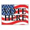 Vote Here decal image