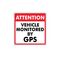 This vehicle monitored by GPS decal image