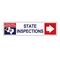 State Inspections Right Arrow 6" x 24" Coroplast sign image