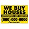 We Buy Houses Y&B sign with Phone Number image